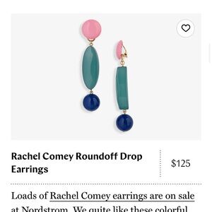 Rachel Comey Pink, Green, and Blue Drop Earrings